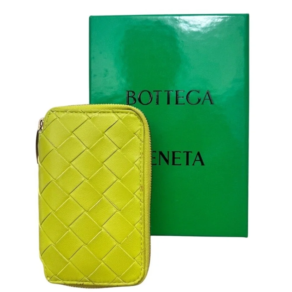 BOTTEGA VENETA‎ INTRECCIATO ZIP AROUND KEY POUCH